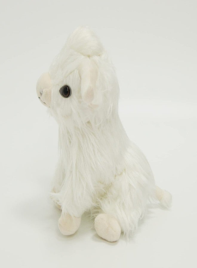EVOLVEOVER Highland Cow Stuffed Animal Realistic Fluffy Scottish Plush Cow Farm Toys (White) - Image 4